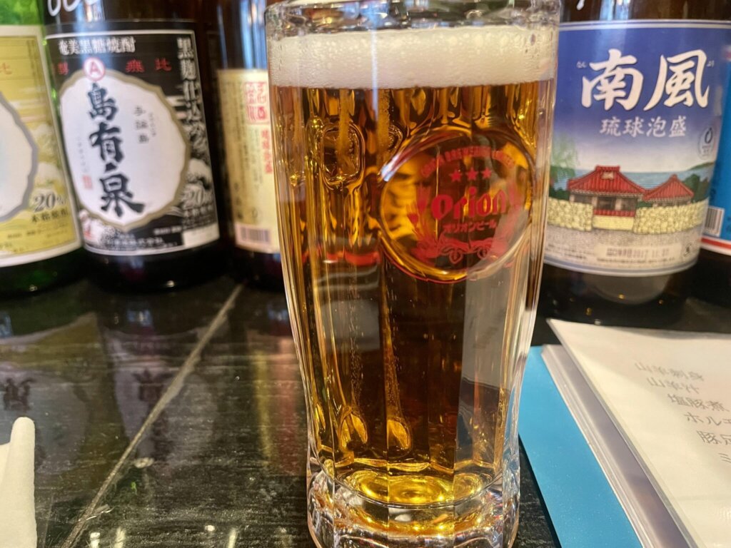 「琉球食堂kafu」オリオン生ビール